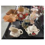 Nutcracker with Art and Carnival Glass