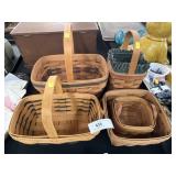 (5) Longaberger Baskets