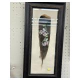 Framed Painted Feather