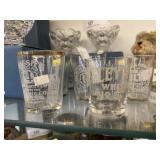(8) Acid Etched Shot Glasses