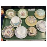 Chinaware Cups and Saucers
