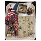 Miniature Flags with Buttons