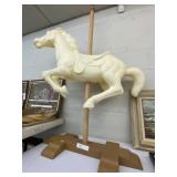 Large Plastic Body Carousel Horse