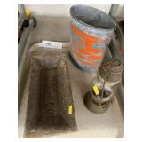 Old Pal Bait Bucket & Bausman Cast Metal Trough