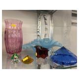 Art Glass with Paperweights