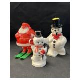 (2) Vintage Candy Containers with Ornament