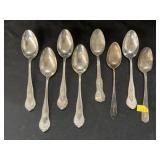 (8) Sterling Spoons
