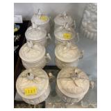 (8) Italian Covered Custard Cups