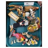 Porcelain and Wood Figurines