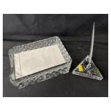 Waterford Crystal Notepad and Pen Holder