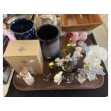 Porcelain Figurines, Art Glass, Pottery