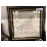 Framed Map of Fulton Township