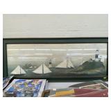 Harbor Scene Framed Print