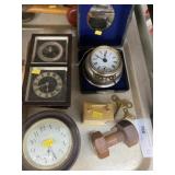 Vintage Shelf and Alarm Clocks