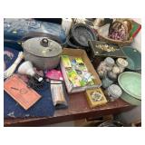 Enamelware, Step Stool, Storage Jars