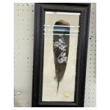 Framed Painted Feather