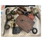 Engine Oilers, Wooden Pulleys, Sleigh Bells