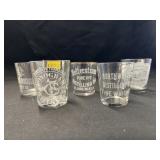 (10) Acid Etched Shot Glasses