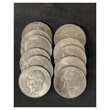 (12) Eisenhower $1 Coins