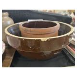 Stoneware Bowl with Crock