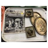 Framed Prints with Miniature Fabric Swatches