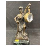 Bronze Lady Justice Shelf Clock