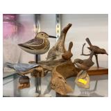 Carved Wood Birds