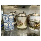 Porcelain and Stoneware Beer Steins