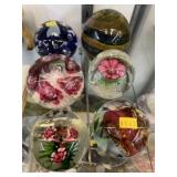 (6) Art Glass Paperweights