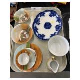 Transferware Platter and Bavarian Chinaware
