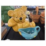 Cookie Jar with Fiestaware Gravy Boat