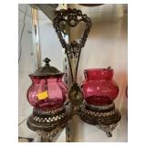 Victorian Sugar and Creamer with Pickle Jar