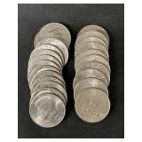 (24) Post-1964 Kennedy Half Dollars
