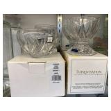 Waterford Crystal Candle Holders with Bowl