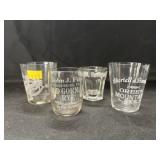 (8) Acid Etched Shot Glasses