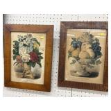 (2) Currier & Ives Framed Lithographs