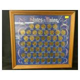 Bronze Plated State Collector Coins
