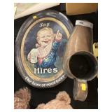 Copper Ale Mug with Advertising Tray