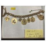 14K Charm with Gold-Filled Charm Bracelet