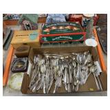 Flatware, Bird House, Bottles