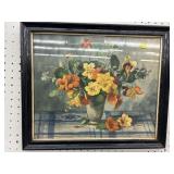 Framed Floral Print