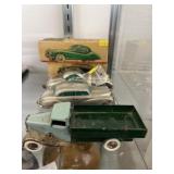 (3) Prameta Wind-Up Cars w/ Vintage Wind-Up Truck