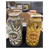(4) Pottery Vases