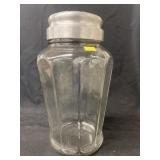 Paneled Glass Canister