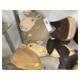 (4) Menno Folk Art Wall Plaques