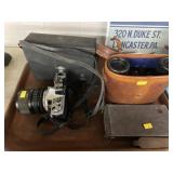 Vintage Cameras with Binoculars
