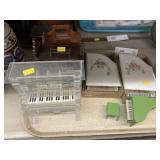 Piano Form Trinket and Music Boxes