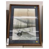 B. Rodriguez Framed Watercolor