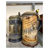 (4) German Beer Steins