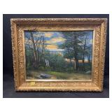 Unsigned Oil On Board